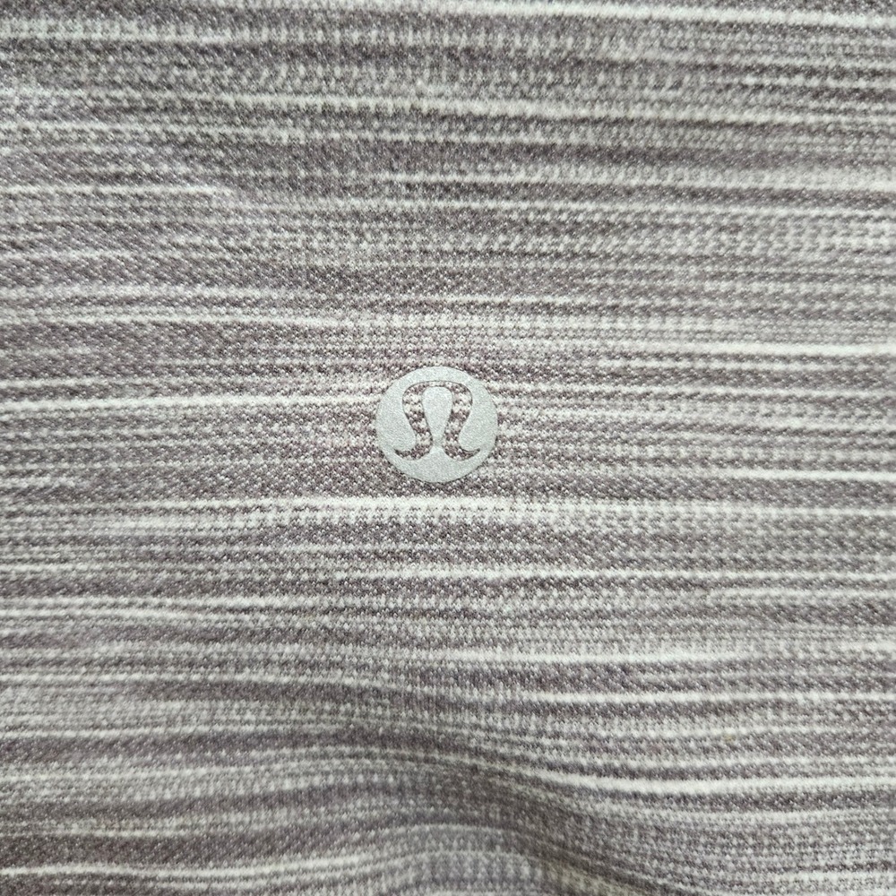 Lululemon Align Crop 21" Mini Space Dye Herringbone Jacquard Black Cherry Sz 6 - Picture 4 of 8